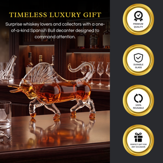 Bull Decanter Premium Barware Gift Elegant Drinkware Collection