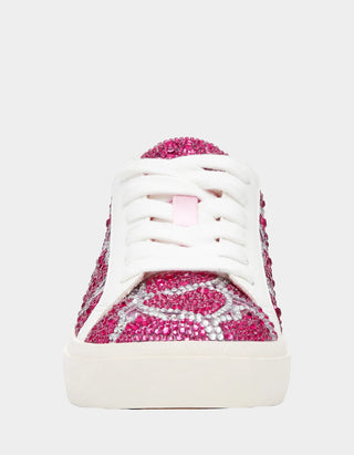Betsey Johnson Bryel Pink Hearts Sneaker