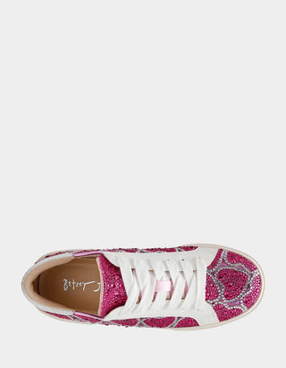 Betsey Johnson Bryel Pink Hearts Sneaker