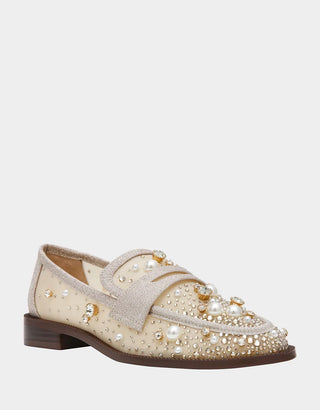 Betsey Johnson Maren Light Gold Loafer