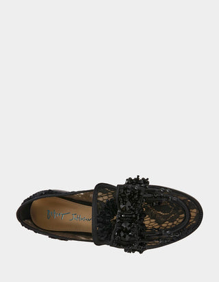 Betsey Johnson Odin Black Loafer