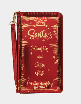 Betsey Johnson Naughty List Wristlet Red
