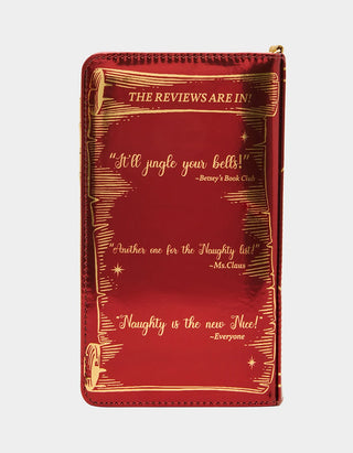 Betsey Johnson Naughty List Wristlet Red