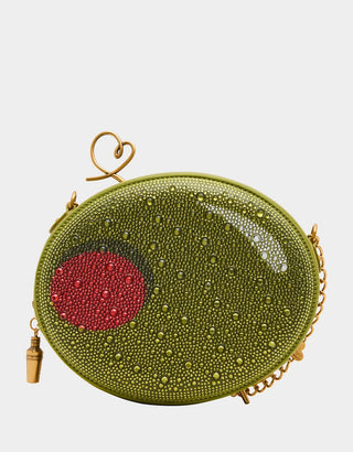 Betsey Johnson Olive You Green Crossbody
