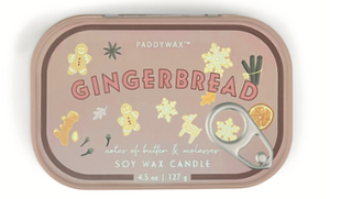 Bistro Holiday Tin Candle - Gingerbread