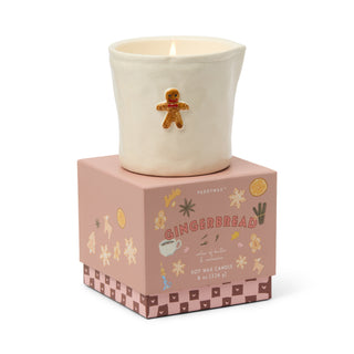 Bistro Imperfect White Ceramic Gingerbread Candle