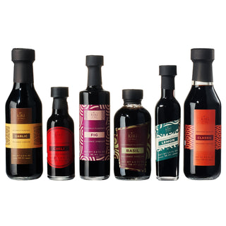 Balsamic Vinegar Gourmet Gift Set Of 6 Premium Made In Italy Natural Flavors Include Garlic Chili Fi