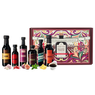 Balsamic Vinegar Gourmet Gift Set Of 6 Premium Made In Italy Natural Flavors Include Garlic Chili Fi