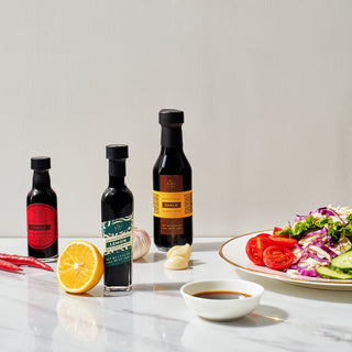 Balsamic Vinegar Gourmet Gift Set Of 6 Premium Made In Italy Natural Flavors Include Garlic Chili Fi