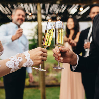 Wedding Bridal Mr Mrs Champagne Flutes Gift Set Of 2 Crystal Champagne Flutes For Him And Her Valent