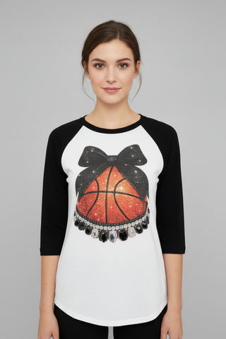 Basketball & Bling Courtside Tee