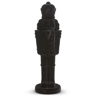 20.5" Black Flocked Nutcracker