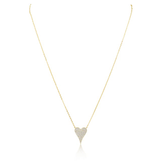 Sara Pave Heart Necklace