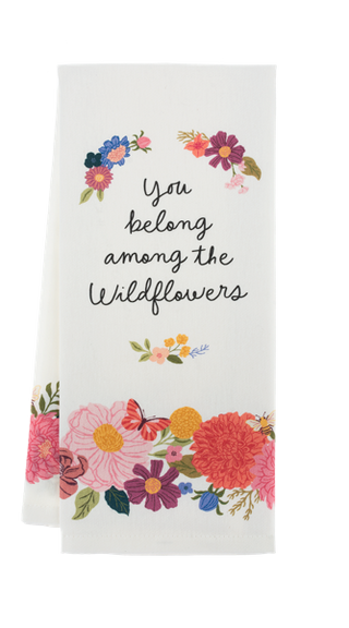 Flower Field Tea Towel Assorted Ganz