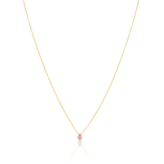 Ines Raindrop Necklace Pink