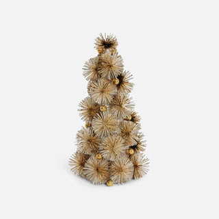 Festive Fiber Blend Decorative Tree - Gold