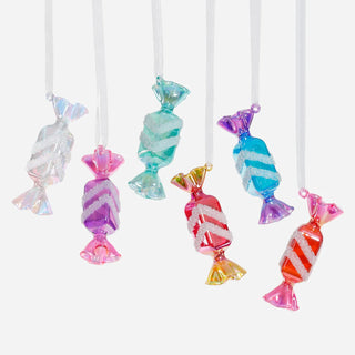 Iridescent Candy Glass Ornament