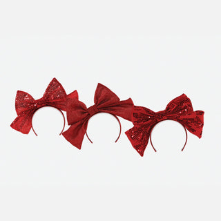 Festive Fabric Bow Headband