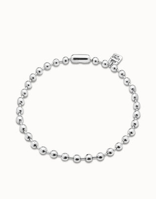 Copito de Nieve - Short beaded necklace with padlock