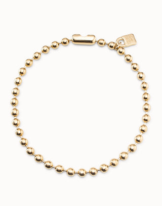 Snowflake - Short beaded necklace with padlock