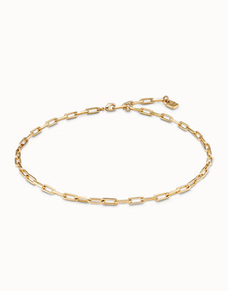 Cadena 9 Gold - Short link chain charm necklace