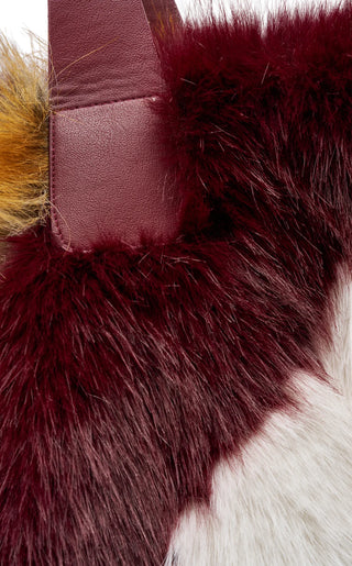 CONFIDANTE-MULTI FAUX FUR HANDBAG