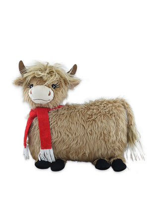 Merry Moo Christmas Pillow