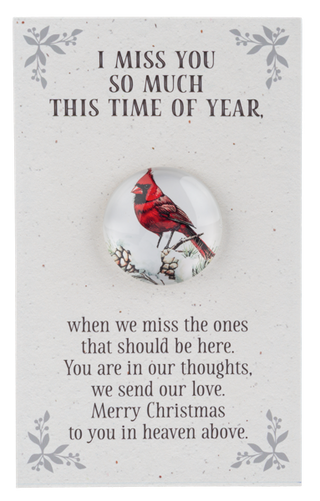 Cardinal Christmas Memory Token