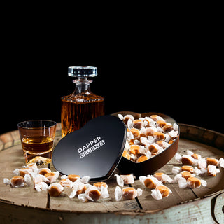 Single Malt Scotch Whiskey Caramel Heart Tin Small Batch High Quality Salted Caramels Gift Gifted In