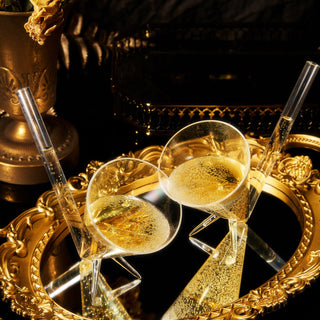 Champagne Shooter Champagne Flutes Glasses Unbreakable Acrylic With Stand Bridesmaid Proposal Box St