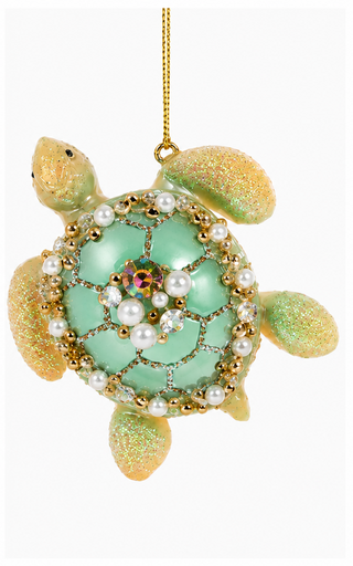 Jeweled Sea Turtle Ornament