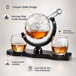 Airplane Whiskey Decanter Gift Premium Barware Gift Elegant Drinkware Collection