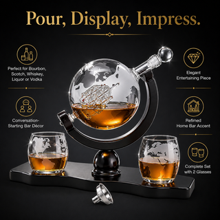 Airplane Whiskey Decanter Gift Premium Barware Gift Elegant Drinkware Collection