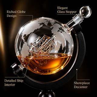 Airplane Whiskey Decanter Gift Premium Barware Gift Elegant Drinkware Collection