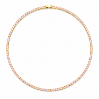 Karla Tennis Necklace Light Pink