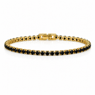 Riley Black Tennis Bracelet