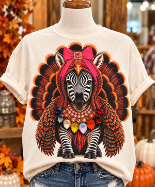 Zebra in Her Turkey Era w/ Bling