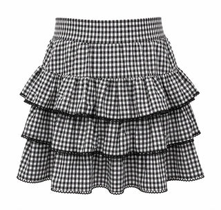 *Pre Order* Brianna Cannon Gingham Tiered Skirt