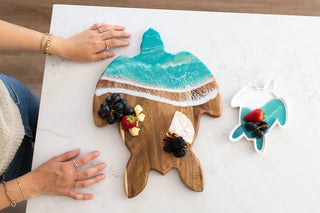 Coastal Tides Sea Turtle Charcuterie Board