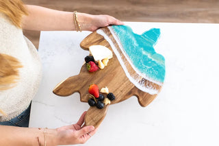 Coastal Tides Sea Turtle Charcuterie Board