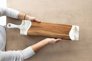 Baguette Acacia Boards - Gold Quartz