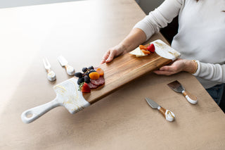 Baguette Acacia Boards - Gold Quartz