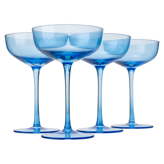 Colored Coupe Glass 7OZ Set Of 4 By Colorful Champagne Cocktail Glasses Fancy Manhat