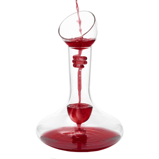 Wine Tower Decanting Aerator Set By 2 Aerating Parts Upper And Lower Aerators Piece