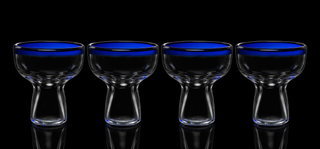 Hand Blown Margarita Glass Luxury Hand Blown Confetti Margarita Martini Champagne Gl