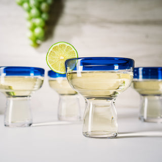Hand Blown Margarita Glass Luxury Hand Blown Confetti Margarita Martini Champagne Gl