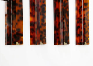 Dark Tortoise and Brass Acrylic Racks