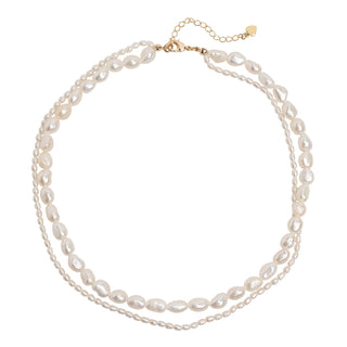 Double Pearl Necklace