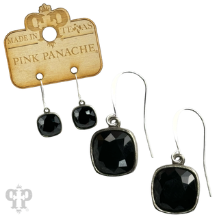 Square crystal earring with 12mm crystals from Swarovski®