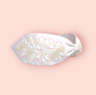 White On White Adjustable Headband
